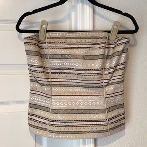 Structured Crop top with sewn details